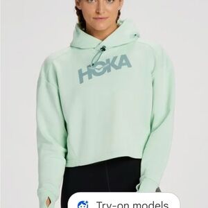 HOKA Women's Mint Green Hoodie